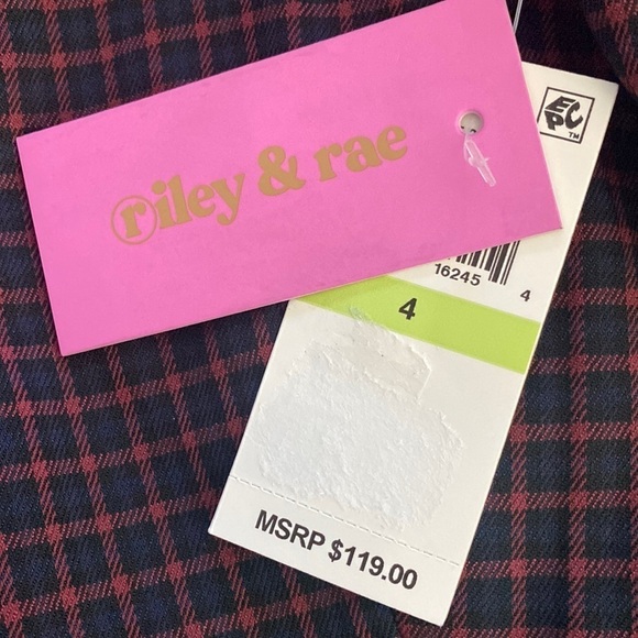 Riley & Rae Mini-checkered Blazer Size 4 - Picture 5 of 12